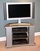 4D Concepts Swivel Entertainment Stand, Silver
