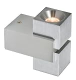 EVN Power-LED-Wandleuchte IP44, Aluminium massiv, mit integriertem Netzgerät 230V