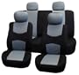 Car Seat Covers Full Set Flat Cloth Gray/black 114