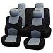 Car Seat Covers Full Set Flat Cloth Gray/black 114