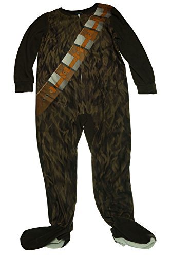 Star Wars Chewbacca Boys One Piece Footed Pajama