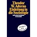 Einleitung in die Soziologie (1968) (suhrkamp taschenbuch wissenschaft)