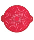 Trudeau 11-Inch Silicone Splatter Screen, Red