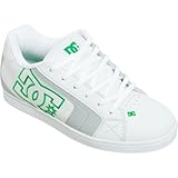 DC Men's Net Action Sports Shoe,White/Emerald,9.5 M US