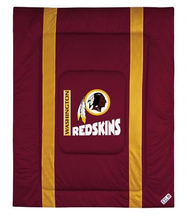 Washington Redskins Sideline Jersey Bed Comforter NFL