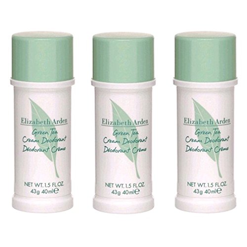 GREEN TEA by Elizabeth Arden DEODORANT CREAM 1.5 OZ (Package Of 3)