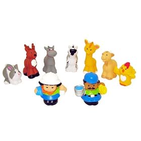 Fisher Price Little People Petting Zoo Figures by Little People