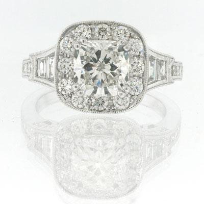 2.78ct Cushion Cut Diamond Engagement Anniversary 