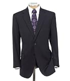 Signature Gold 2-Button Wool Suit- Black Plaid