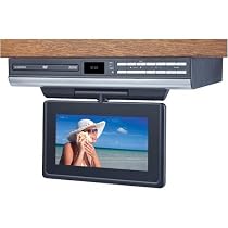 Audiovox VE727 Ultra Slim 7-Inch LCD Drop Down TV with Built-in Slot Load DVD Player