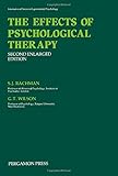 The effects of psychological therapy