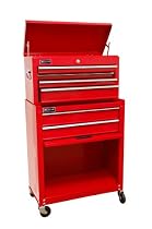 HOMAK RD07062400 Home Owner-foots Combo Top Chest/Roller Cabinet Combo Red