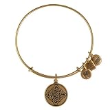 Alex and Ani Celtic Knot Charm Russian-Gold Expandable Bangle Bar Bracelet