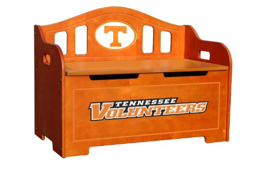 Fan Creations Tennessee Volunteers Stained Storage Bench Image Fan Creations Tennessee Volunteers Stained Storage Bench
