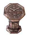 Hen-Feathers 70715HFCB 14-1/2-Inch High by 10-7/8-Inch Wide by 10-1/2-Inch Deep Classic Sundial Clock