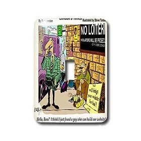 Londons Times Funny Music Cartoons - Website Designer Marketing Wares - Light Switch Covers - single toggle switch
