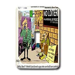 Londons Times Funny Music Cartoons - Website Designer Marketing Wares - Light Switch Covers - single toggle switch