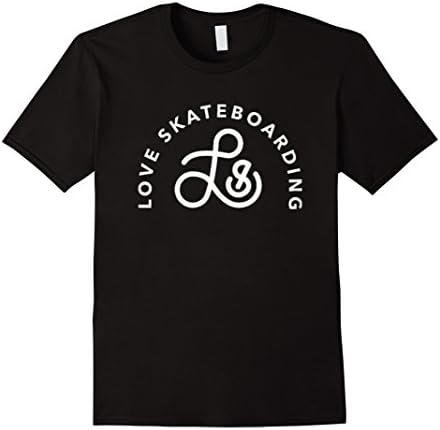 Men's Skateboard shirts - Love Skateboarding Large Black