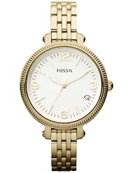 Fossil Heather Mid-Size Three Hand Stainless Steel Watch - Gold-Tone Es3181
