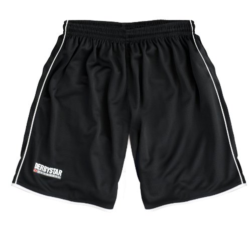 DERBYSTAR Herren Hose PRESTIGE KURZ, schwarz/weiss, 128 Preisvergleich