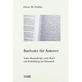 Buchsatz f�r Autorenvon "Heinz W. Pahlke"
