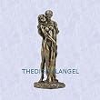 midnight lovers statue exotic couple romantic sculpture (The Digital Angel Decor)
