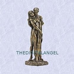 midnight lovers statue exotic couple romantic sculpture (The Digital Angel Decor)
