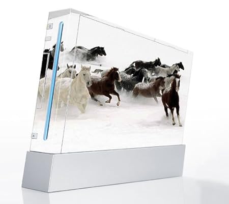 Horse Power Decorative Protector Skin Decal Sticker for Nintendo Wii Console