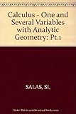 Calculus : one and several variables : with analytic geometry