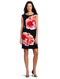 London Times Women’s Placed Dahlia Printed Shift Dress