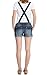 WallFlower Women's Shortalls Juniors Legacy (Standard and Plus), Brandy, Large