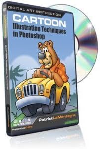 How to do Cartoon Illustrations &amp; Techniques tutorial DVD - Adobe Photoshop training video