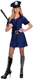 Widmann 77233 - Kost&uuml;m Polizistin, Kleid, G&uuml;rtel und Hut, Gr&ouml;&szlig;e L - Widmann