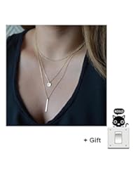 Jewelry: Ularmo 2015 New Hot Fashion Women Bang Bang Multilayer Pendant Chain Statement Necklace (gold) - Ularmo