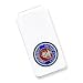 Sterling Silver U.S. Marine Corp Money Clip, blue border & gold anchor inch