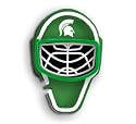 Neon Sign Hockey Mask Michigan State Spartans