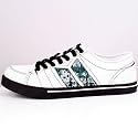 Manchester - Vegan Shoes in White/Circuit By Macbeth Footwear