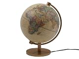 Stellanova Illuminated Globe Antique, 28cm Deutsch
