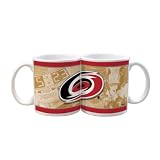 NHL Carolina Hurricanes 11-Ounce White Nostalgic Mug (2 Pack)