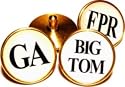 Personalised Brass Golf Ball Markers - Set of two markers in a gift box