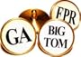 Personalised Brass Golf Ball Markers - Set of two markers in a gift box