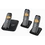 Siemens - Gigaset AS285 Trio - T�l�phone sans fil DECT / GAP - R�pondeur - Noir