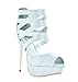 SASSY SEXY FLEXIE Women's Strappy Vamp Stilleto Platform Heel Pumps Shoes New