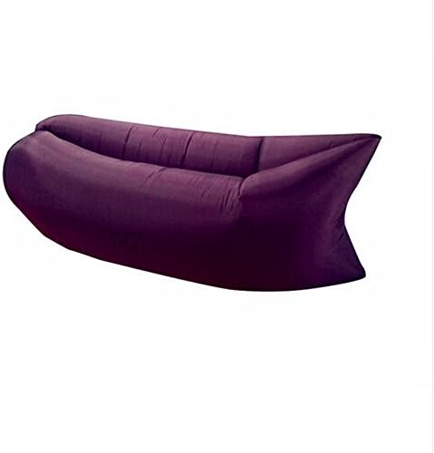 TUOPODA® Fast Inflatable Lounger Air Sleep Camping Sofa KAISR Beach Nylon Fabric Sleeping Bag Lazy Bed ourdoor(purple)