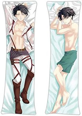 Merry Holiday Shopping New Attack on Titan Male Anime Dakimakura Japan Cushion Body Pillow Case MGF (50cm x 150cm)