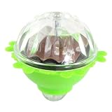 Rosallini Plastic Green Shell RGB LED Lights Spinning Peg-top Gyro Gyroscope Toy for Party
