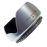 Mennon DC-s 58 Screw Mount 58mm Flower Lens Hood, Silver