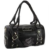 Scarlet Love Kills Duffel Satchel Bag - Black