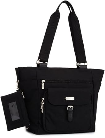 Baggallini Town Tote- Solid Nylon Crinkle Baggallini Town Tote- Solid Nylon Crinkle