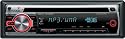 Kenwood KDC-W313A WMA/MP3, 50W, TDF, RDS, 1 RCA, Front Aux, Red Illuminations Car Stereo